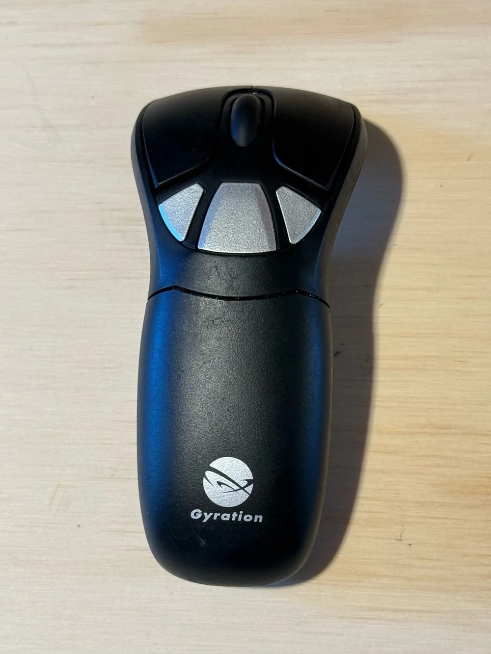 Gyration Go Plus AS04130-003 Black Wireless 2.4GHz Motion Sensor Laser Air Mouse